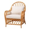 bali & pari Reina Rattan Arm Chair Light Honey - 2 of 4
