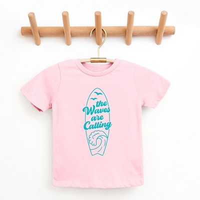 The Juniper Shop The Waves Are Calling Ocean Surf Toddler Short Sleeve Tee