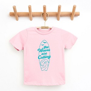 The Juniper Shop The Waves Are Calling Ocean Surf Toddler Short Sleeve Tee - 1 of 2