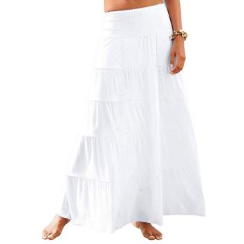LASCANA Women's Flowy Maxi Skirt