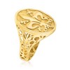 Ross-Simons Italian 14kt Yellow Gold Fleur-De-Lis Signet Ring - 3 of 4