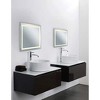 CWI Lighting Abril Square Matte White LED 36 in. Mirror From our Abril Collection - 4 of 4