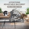 ALAULM Patio Chaise Lounge Set Outdoor Lounge Chair, Rattan Reclining Chair Adjustable Backrest, Pool Sunbathing Recliners with Folding Table - 4 of 4