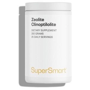 SuperSmart Zeolite Clinoptilolite Powder (High Purity) - ZCm Detox Mineral Supplement | Non-GMO & Vegan - Gluten Free - 250 g - 1 of 1