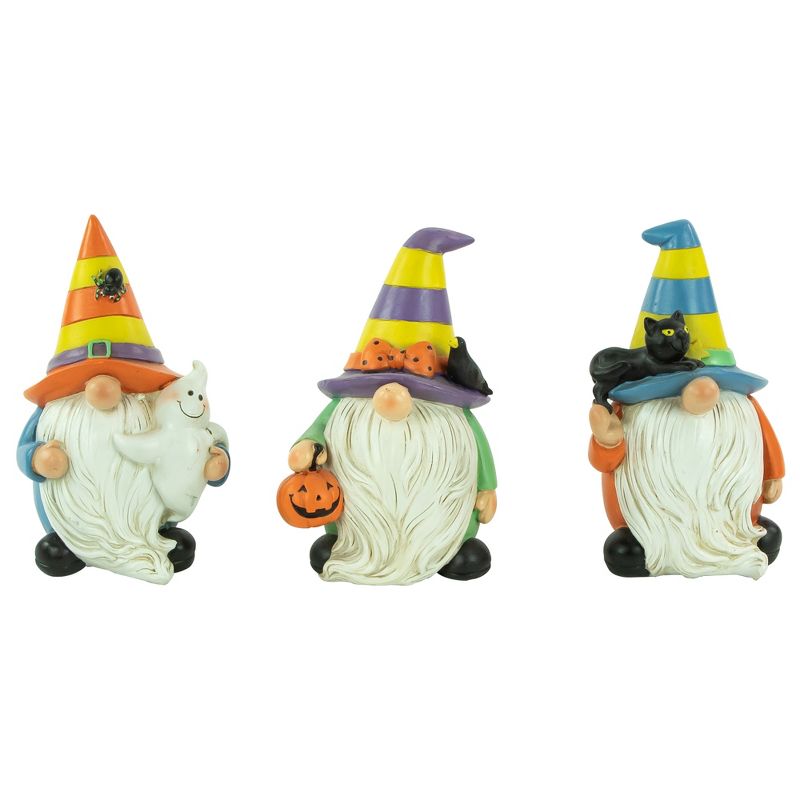 Northlight Set of 3 Halloween Gnomes Decoration 6", 1 of 5