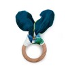 Kanga Care Baby Muslin Crinkle Bunny Ear Wood Teething Ring - 4 of 4