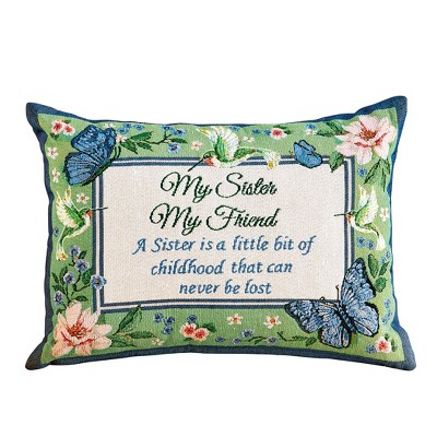 C&f Home 8 X 8 Always My Sister Printed And Embroidered Throw Pillow :  Target