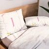 Deny Designs Standard April Lane Art Simple Bow Monogram J Microfiber Printed Pillow Sham - 2 of 3