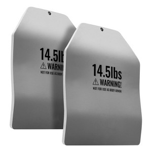 VEVOR Curved Weight Vest Plates, 14.5 LB Pairs, Premium Steel Weighted plates, Contoured Ergonomic Fit – WODs, Additional Weight for Weight Vests - 1 of 4
