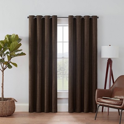 1pc 52x63 Blackout Rowland Curtain Panel Light Gray - Eclipse : Target