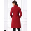 Allegra K Women's Buttons Long Sleeve Pockets A-Line Casual Winter Collared Coats - 3 of 4