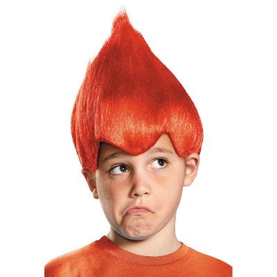 childs orange wig