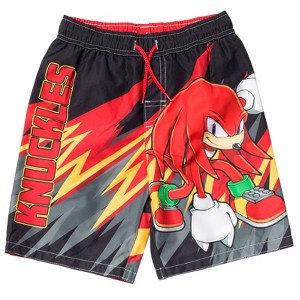 Sonic the Hedgehog UPF 50+ Swim Trunks Little Kid to Big Kid Sizes (4T - 14-16) - 1 of 4