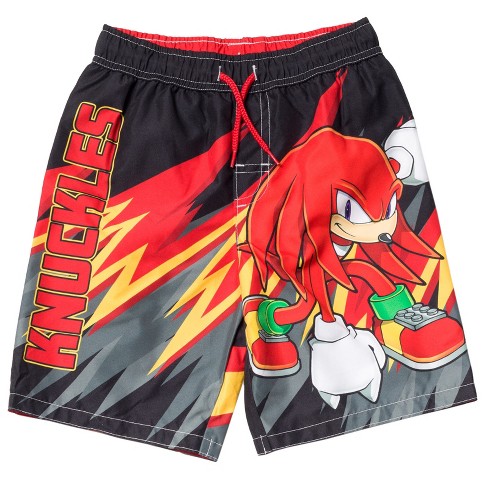 SEGA Sonic the Hedgehog Knuckles Big Boys Swim Trunks Bathing Suit  Multicolor 8