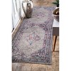 Nuloom Vintage Medallion Dortha Vintage Runner Indoor Area Rug - Grey 2' 8" x 8' - 2 of 4
