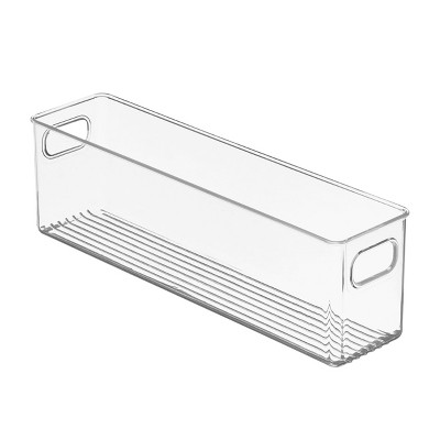 mDesign Plastic Storage and Toiletry Organizer for Bathroom - 4 Pack - Clear