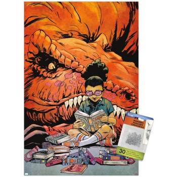 Trends International Marvel Moon Girl & Devil Dinosaur - Reading Unframed Wall Poster Prints