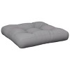 vidaXL Pallet Cushion Gray 100% polyester 22.8 in x 22.8 in x 3.9 in - 2 of 4