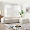 TiramisuBest 116'' Fully Compressed Sofa with High Density Foam,Integrated Backrest and Seat Cushion,No Assembly Required - 3 of 4