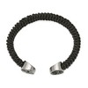 Black Bow Jewelry Stainless Steel & Black Leather Woven & Celtic Cross Cuff Bracelet - 2 of 4