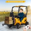 Remote-Control 12V Forklift Ride-On Truck w/ Lifting Fork, Pallet & Play Tent - Electric Car for Toddlers & Kids - 4 of 4