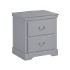 NicBex Classic Traditional 2 Drawers Nightstand Wooden Bedside Table End Table for Bedroom, Living Room - 3 of 4