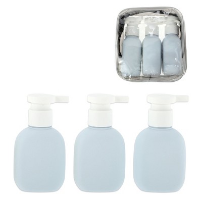 Unique Bargains Compact Plastic Travel Container Set 100ml 3 Pcs