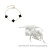Adornia 14k Yellow Gold Plated Black Clover Station Bracelet - 4 of 4