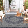 Indoor Outdoor Rug Vintage Medallion Area Rug for Patio Backyard Balcony - 2 of 4