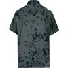 LA LEELA Men's Beach Shirts Casual Button Down Short Sleeve Shirts for Men XS Silver Crumple Tie Dye - 2 of 4