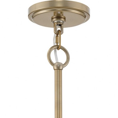 Seville Soft Gold 9-Light Contemporary Chandelier with Glass Elements