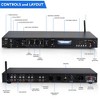 Pyle PPRE70BT Bluetooth Preamplifier Receiver, Digital Rack Mount Studio Preamp with FM Radio, USB/SD Recording Mode, 7W Power, Remote Control - 2 of 4