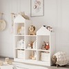 GustoWave  9-Shelf Children's Toy Rack, Children's Book Rack and 2-in-1 Toy Rack, , Lots of Storage, White - 4 of 4