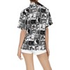 LA LEELA Women's Button Down Short Sleeve Summer Vacation Surfing Blouse Tops Hawaiian Holiday Club party Casual Shirts - 4 of 4