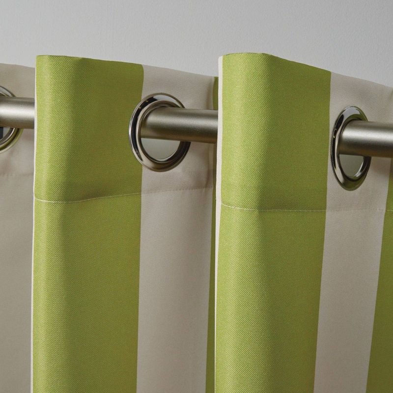 Canopy Striped Grommet Top Light Filtering Window Curtain Panels - Exclusive Home, 4 of 9
