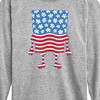 Boys' - SpongeBob SquarePants - Silhouette Stars Stripes Long Sleeve Graphic T-Shirt - 2 of 4