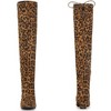 BLISSFUL STEP Square Toe Comfy Thigh High Boots Stretch Over the Knee Boots for Women - 2 of 4