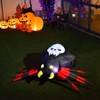 Tangkula 6.5FT Inflatable Halloween Spider Long Outdoor Indoor Blow Up Spider with Magic LED Lights - 3 of 4