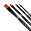 Creative Mark Beste Golden Taklon Chisel #1 Artist Brush, Professional Watercolor Brushes, For Acrylic Painting, Short Handle, Sharp Edges, Hand-Tied - 3 of 4