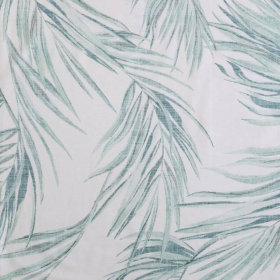 Ivory and Green Cotton King Reversible Comforter Set