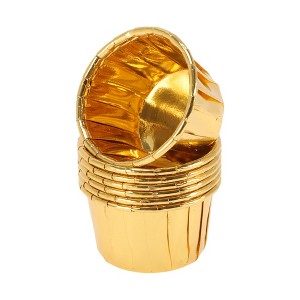 Unique Bargains Disposable Baking Cups Coated Baking Paper 1.57"x1.18" 50 Pcs - 1 of 4