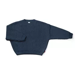 goumikids toddler organic cotton chunky knit sweater - winter storm 4T-5T