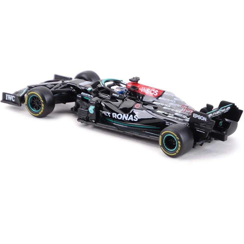 Mercedes-AMG F1 W12 E Performance #77 Valtteri Bottas "Petronas Formula One Team" F1 (2021) 1/43 Diecast Model Car by Bburago, 3 of 4