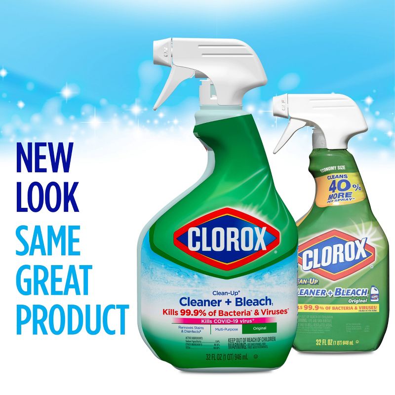 Clorox Original Clean-Up All Purpose Cleaner with Bleach Spray Bottle - 32oz, 4 of 17