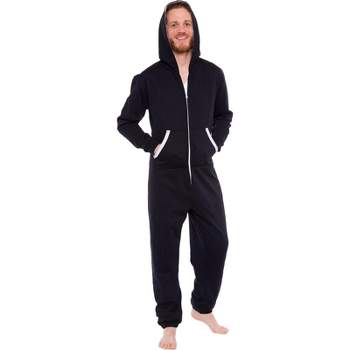 Ross Michaels - Men's One Piece Pajama Hooded Union Suit
