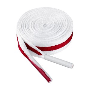 INSPIRE CHIC Women's Color Block Stripe Plastic Tips Flat Shoe Laces 2 Pairs - 1 of 4