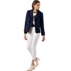 INSPIRE CHIC Women's Notched Lapel Double-Breasted Pea Coat - 3 of 4