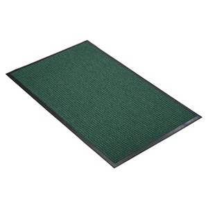 Notrax 2'x3' Solid Dotted Doormat Hunter Green/Black: Indoor Outdoor Low Pile Floor Mat, Rubber Backing, Hand Washable - 1 of 4