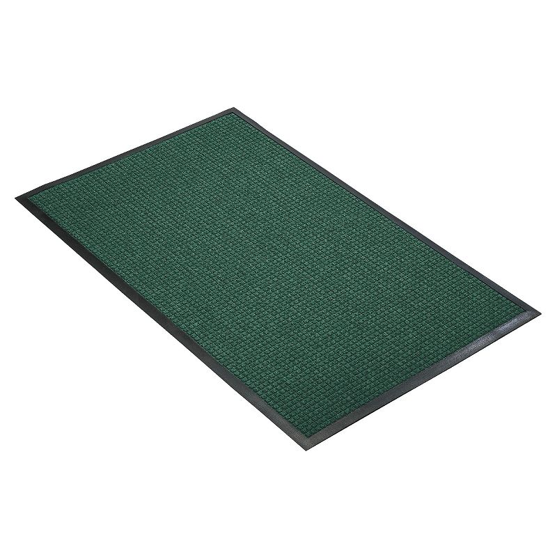 2&#39;x3&#39; Solid Dotted Doormat Hunter Green/Black - HomeTrax, 1 of 5