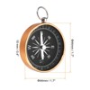 Unique Bargains Survival Gear Outdoors Camping Hiking Direction Navigation Pocket Compass - 2 of 4